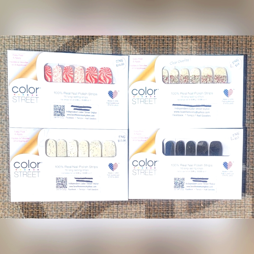 Color Street Nail Polish Strips 4 Sets